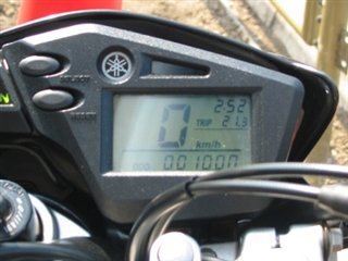 セロー250の走行距離が1000km達成した時の1枚です